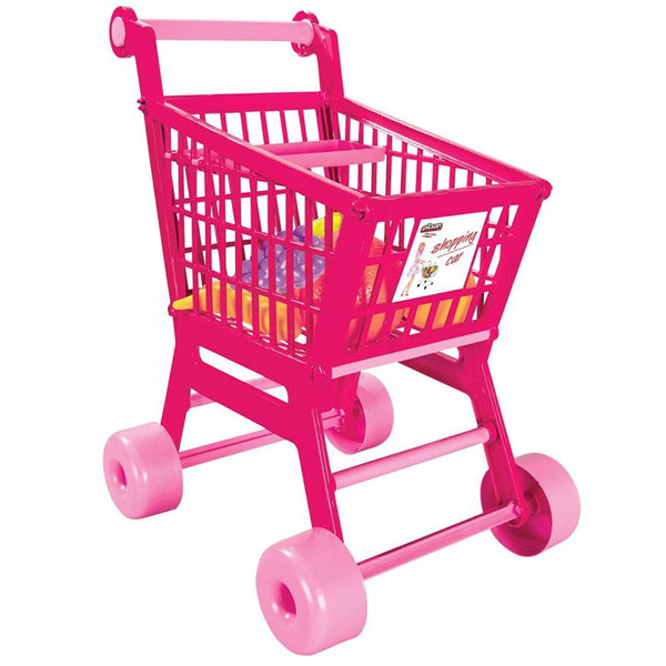 Pilsan Practical Roze Speelgoed Winkelwagen 07 608