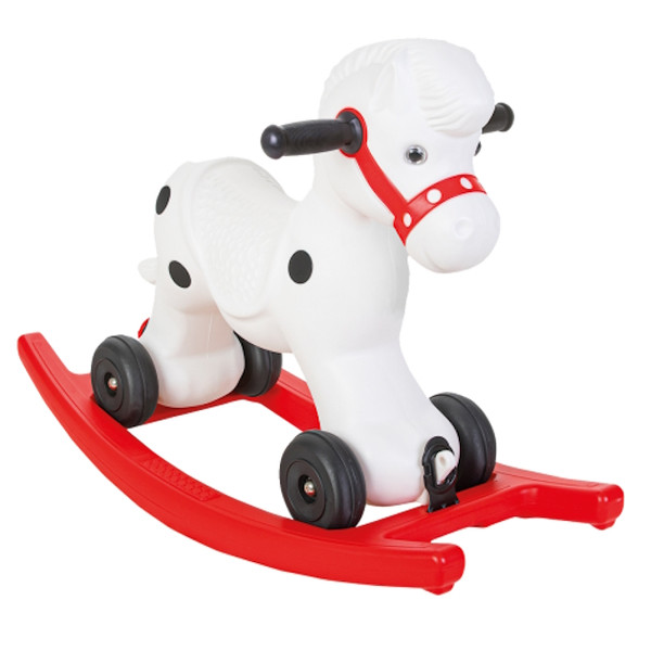 Pilsan Rood/Wit 2-in-1 Pony Hobbelpaard 01 002