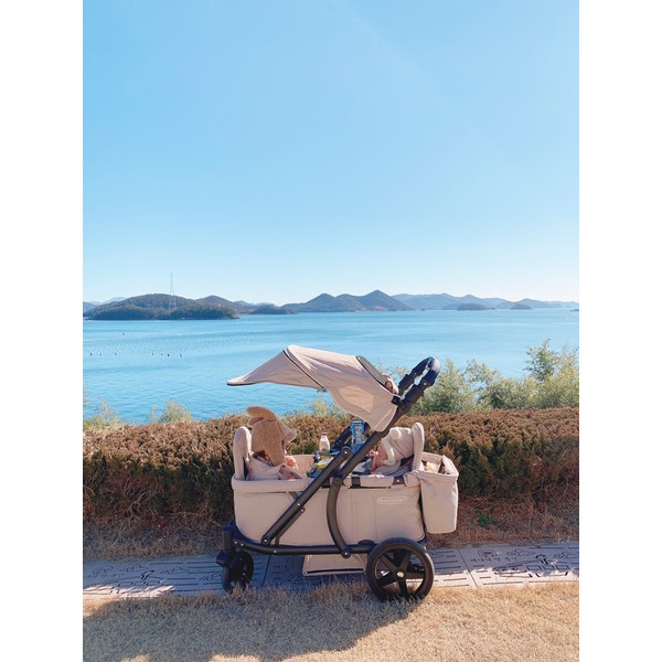 Pronto Sand Beige Bolderkar / Duowagen 4279