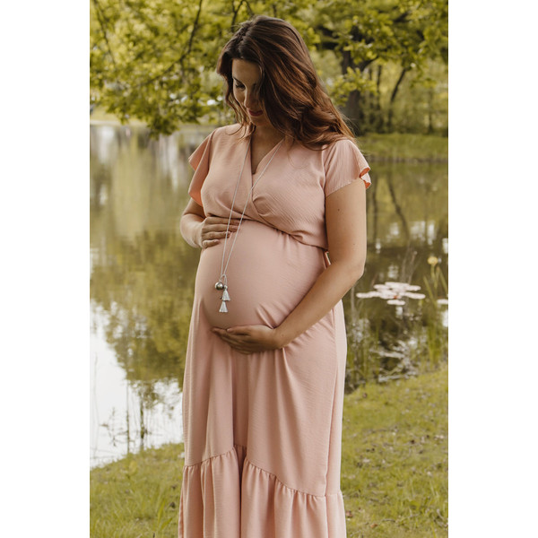 Proud MaMa Babybel Anais Zilver Zwangerschapsketting ID-608
