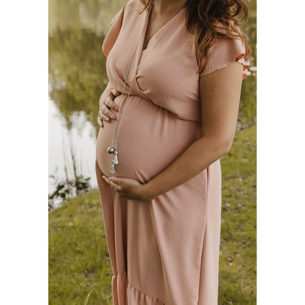 Proud MaMa Babybel Anais Zilver Zwangerschapsketting ID-608