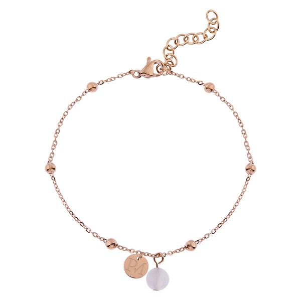 Proud MaMa MAM Roze Rozenkwarts Armbandje ID-498