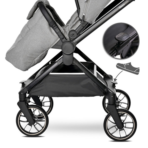 Lorelli Reya Brown 3-in-1 Kinderwagen incl. Autostoel 1002195-2415