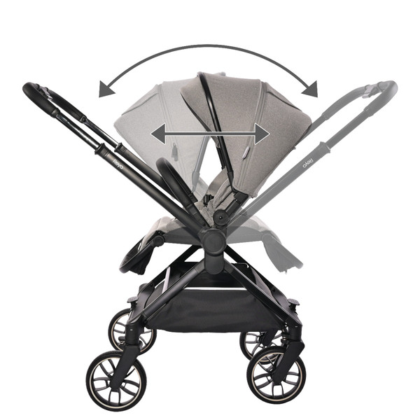 Lorelli Reya Brown 3-in-1 Kinderwagen incl. Autostoel 1002195-2415