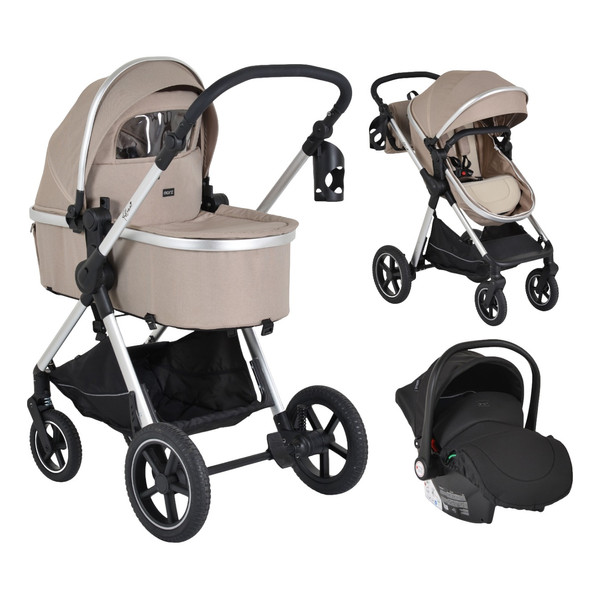 Moni Alina Seed Pearl 3-in-1 Combi Kinderwagen met i-Size Autostoel