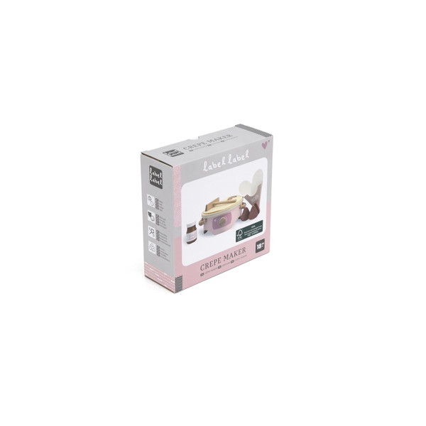 Label Label Roze Houten Crepe Maker LLWT-34710