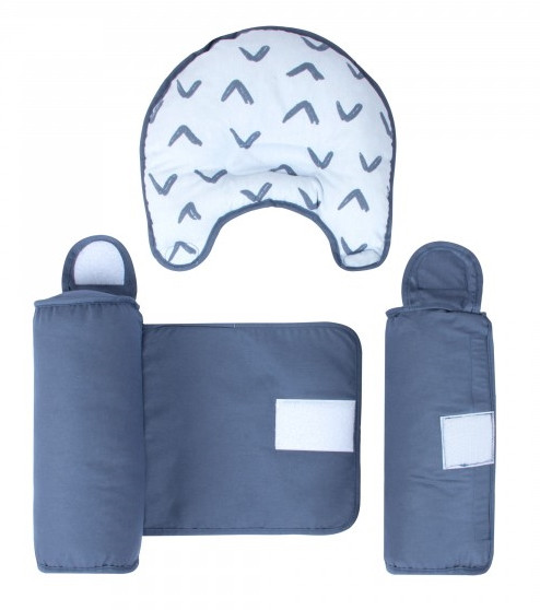 Sevibaby Blue Boomerang Steunkussen met Hoofdkussentje 33-154