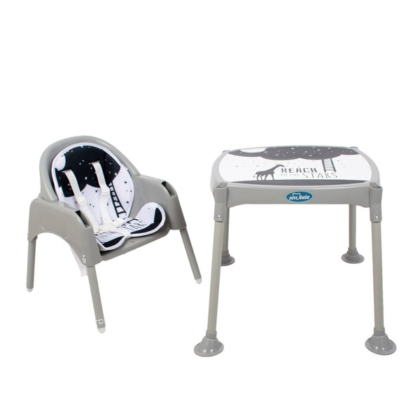 Sevibaby Grijs 3-in-1 Kinderstoel 279-13