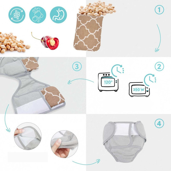 Sevibaby Grey Anti-Koliek Broekje 684-13