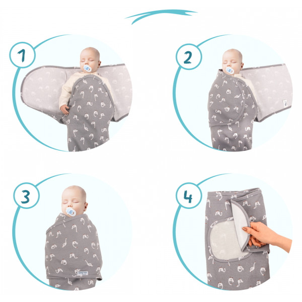 Sevibaby Swan Jersey Inbakerdoek 118-70
