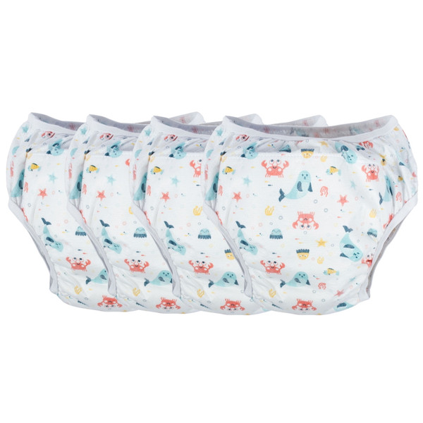 Sevibaby Wit 10-15kg 4 Stuks Gevoerd Oefenbroekje 259-1