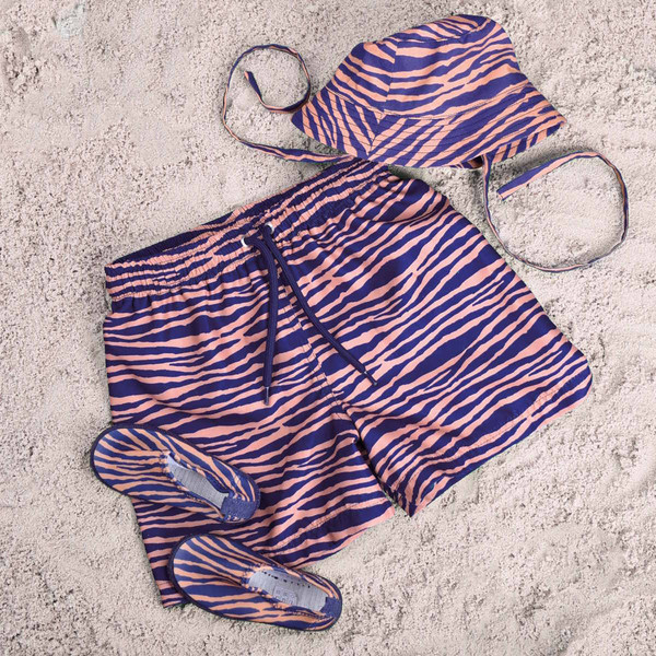 Swim Essentials Blauw Zebra 2-4 jr UV-Zonnehoedje 2022SE289