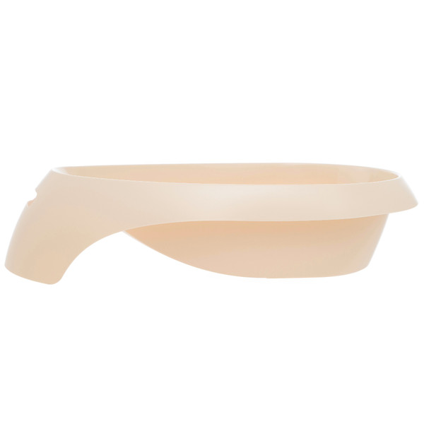 Teggi Beige Bad met Stop incl. Witte Badstandaard