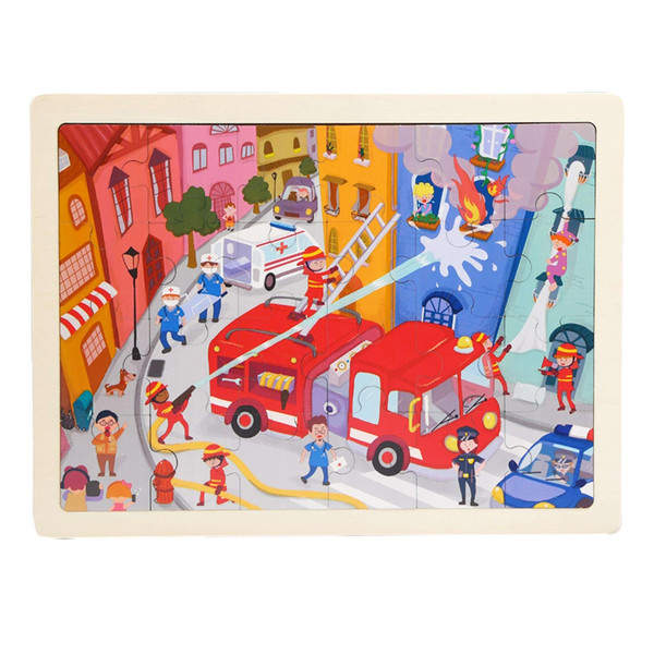 Topbright Fire Fighting Houten Legpuzzel TB-120395