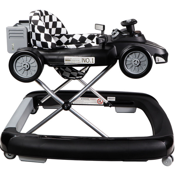 Tryco F1 Racer Black 2-in-1 Loopstoel en Loopwagen TR-362703