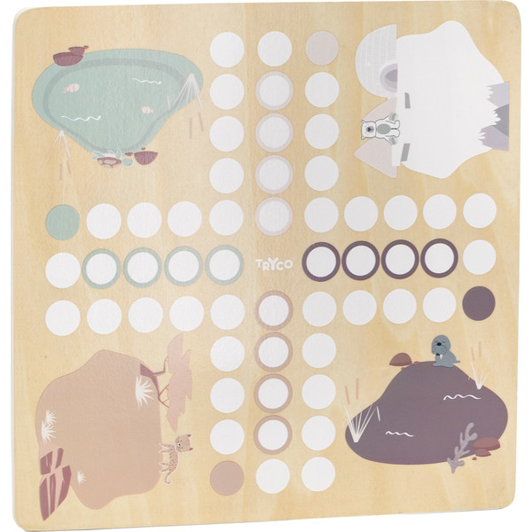 Tryco Houten 2-in-1 Ludo & Slangen Bordspel TR-920380