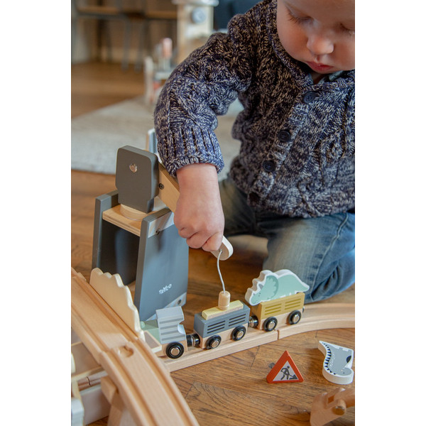 Tryco Houten Treinbaanset - Uitbreidingsset Dino's TR-353078