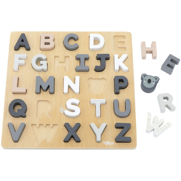 Tryco Houten Alfabet Puzzel en Krijtbord TR-353015