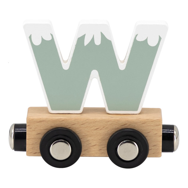 Tryco Houten Gekleurde Lettertrein - Letter W TR-353042