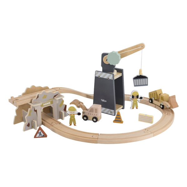 Tryco Houten Treinbaanset - Uitbreidingsset Bouwplaats TR-353080