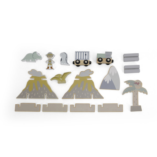 Tryco Houten Treinbaanset - Uitbreidingsset Dino's TR-353078