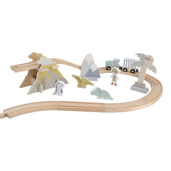 Tryco Houten Treinbaanset - Uitbreidingsset Dino's TR-353078
