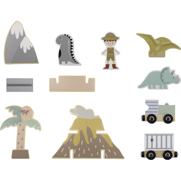 Tryco Houten Treinbaanset - Uitbreidingsset Dino's TR-353078