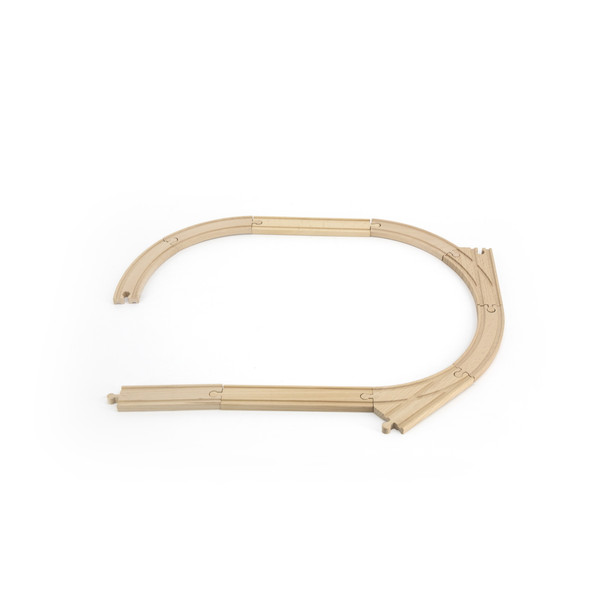 Tryco Houten Treinbaanset - Uitbreiding Rails TR-353077