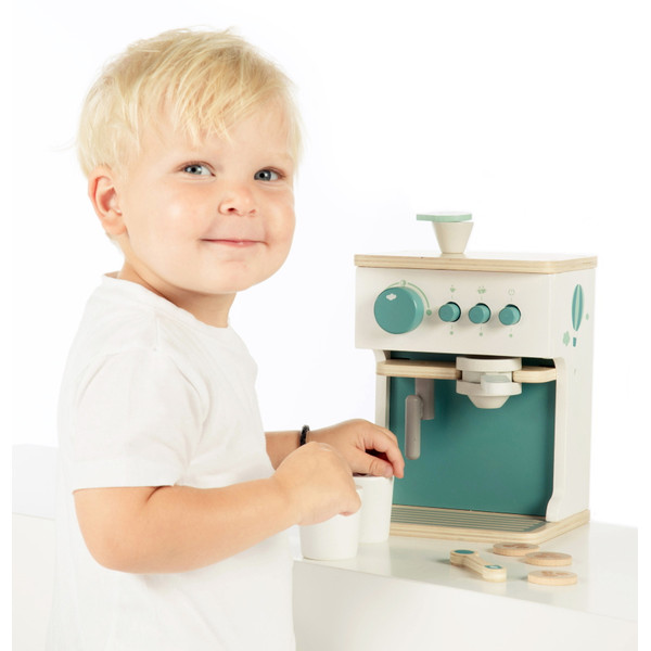 Label Label Groen Houten Espresso Machine LLWT-24869