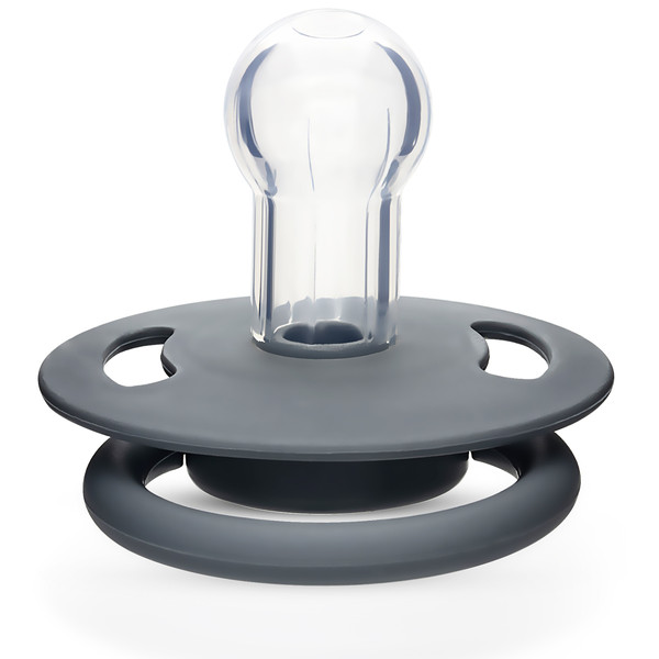 Weebaby Cool Grijsblauw No.1 0-6 mnd Ronde Siliconen Fopspeen MW031363