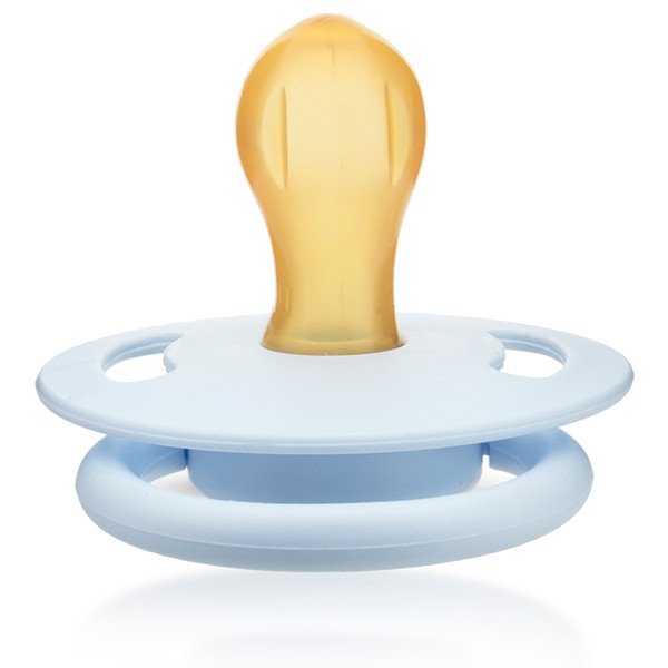 Weebaby Lichtblauw No.1 0-6 mnd Ronde Latex Fopspeen MW010698