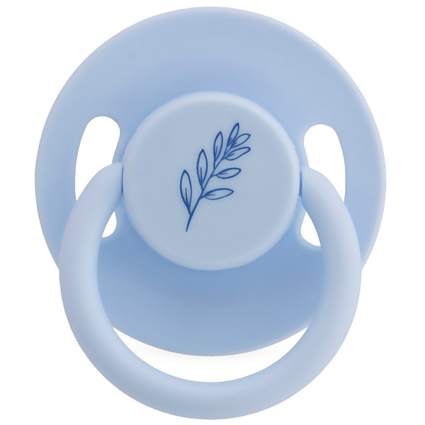 Weebaby Lichtblauw No.2 6-18 mnd Ronde Latex Fopspeen MW010699