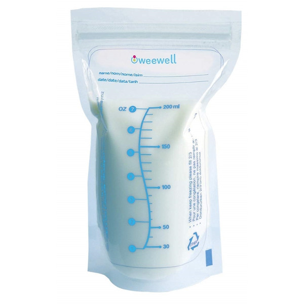 Weewell 25 Stuks Moedermelk Bewaarzakjes WMS825