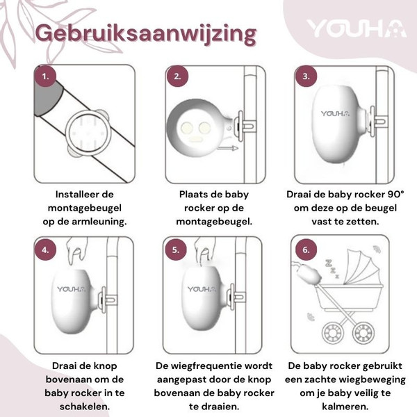 Youha Baby Rocker voor Kinderwagen YH-BR