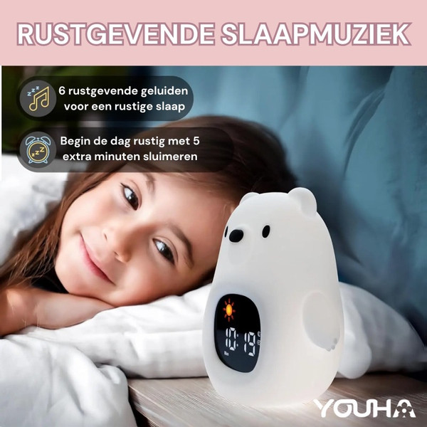 Youha Beertje Slaaptrainer en Kinderwekker YH-beer