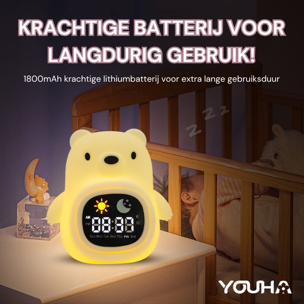 Youha Beertje Slaaptrainer en Kinderwekker YH-beer