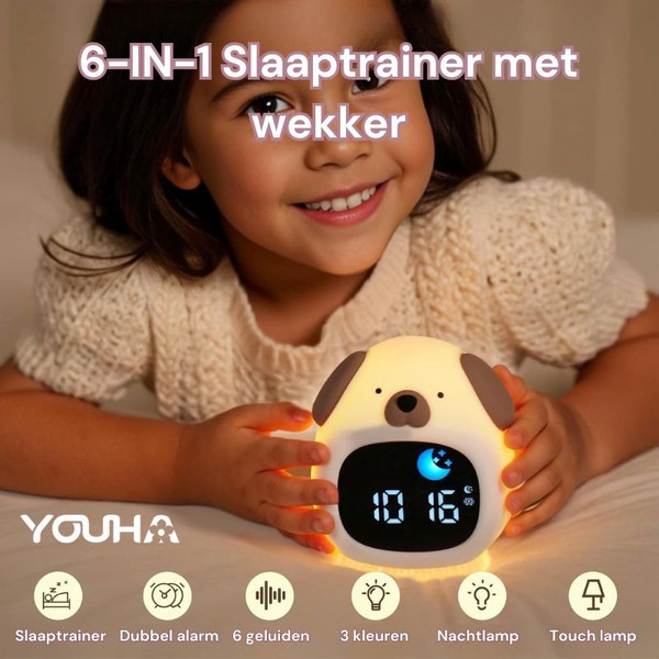 Youha Hondje Slaaptrainer en Kinderwekker YH-hond