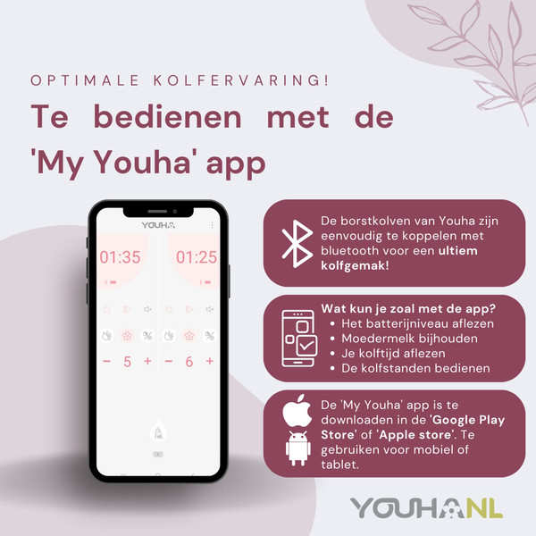 Youha The INs Gen 1 Hands-Free Enkele Elektrische Borstkolf met App