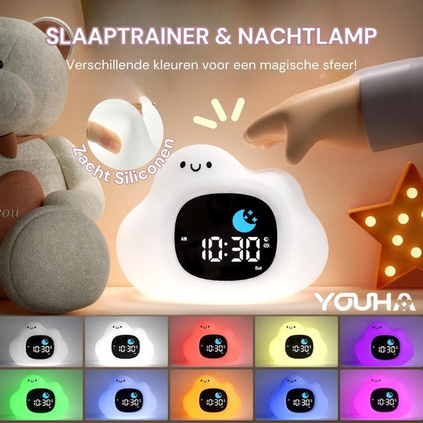 Youha Wolkje Slaaptrainer en Kinderwekker YH-wolk