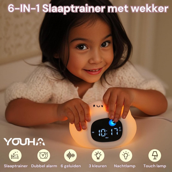 Youha Wolkje Slaaptrainer en Kinderwekker YH-wolk