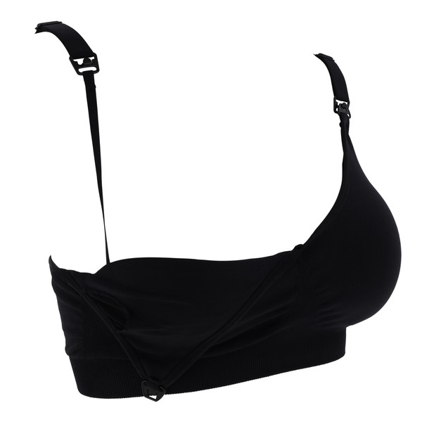 Youha Zwart Maat XL Zwangerschaps- en Voedings BH YH-F06