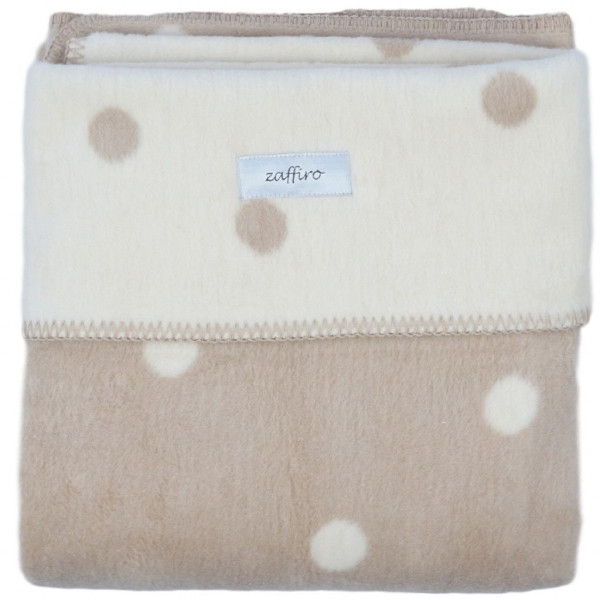 Zaffiro Ecru & Beige Gestipt 75 x 100 cm Wiegdeken 14987