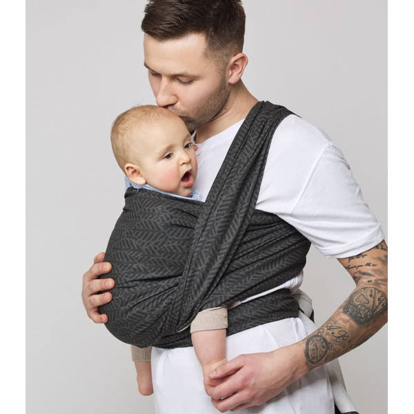 Zaffiro Be Close Beige Leaves Multifunctionele Draagdoek N17 7794