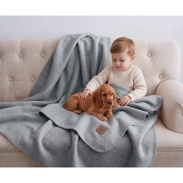 Zaffiro Grijs Cotton 100 x 150 cm Ledikantdeken