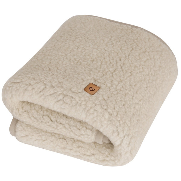 Zaffiro Nevada Beige 75 x 100 cm 100% Wollen Wiegdeken