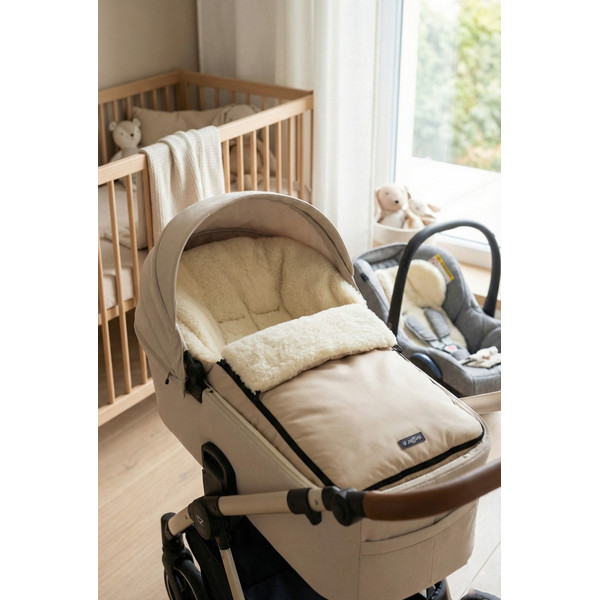 Zaffiro Wol Beige Universele Afritsbare Voetenzak