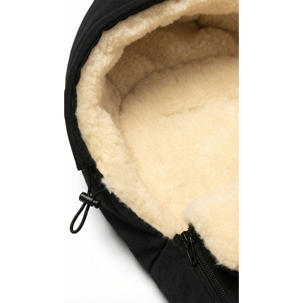 Zaffiro Wol Zwart Universele Afritsbare Voetenzak