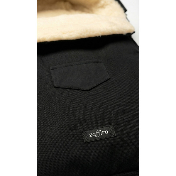 Zaffiro Wol Zwart Universele Afritsbare Voetenzak