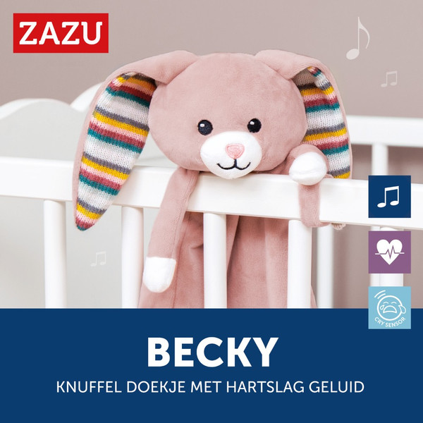 Zazu Becky het Konijn Heartbeat Knuffeldoekje ZA-BECKY-01