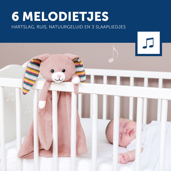 Zazu Becky het Konijn Heartbeat Knuffeldoekje ZA-BECKY-01
